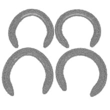 4pcs 5 Horse Equipment Aluminum Alloy Horseshoes 2 Front 2 Rear Farrier Tools For Tournament Play