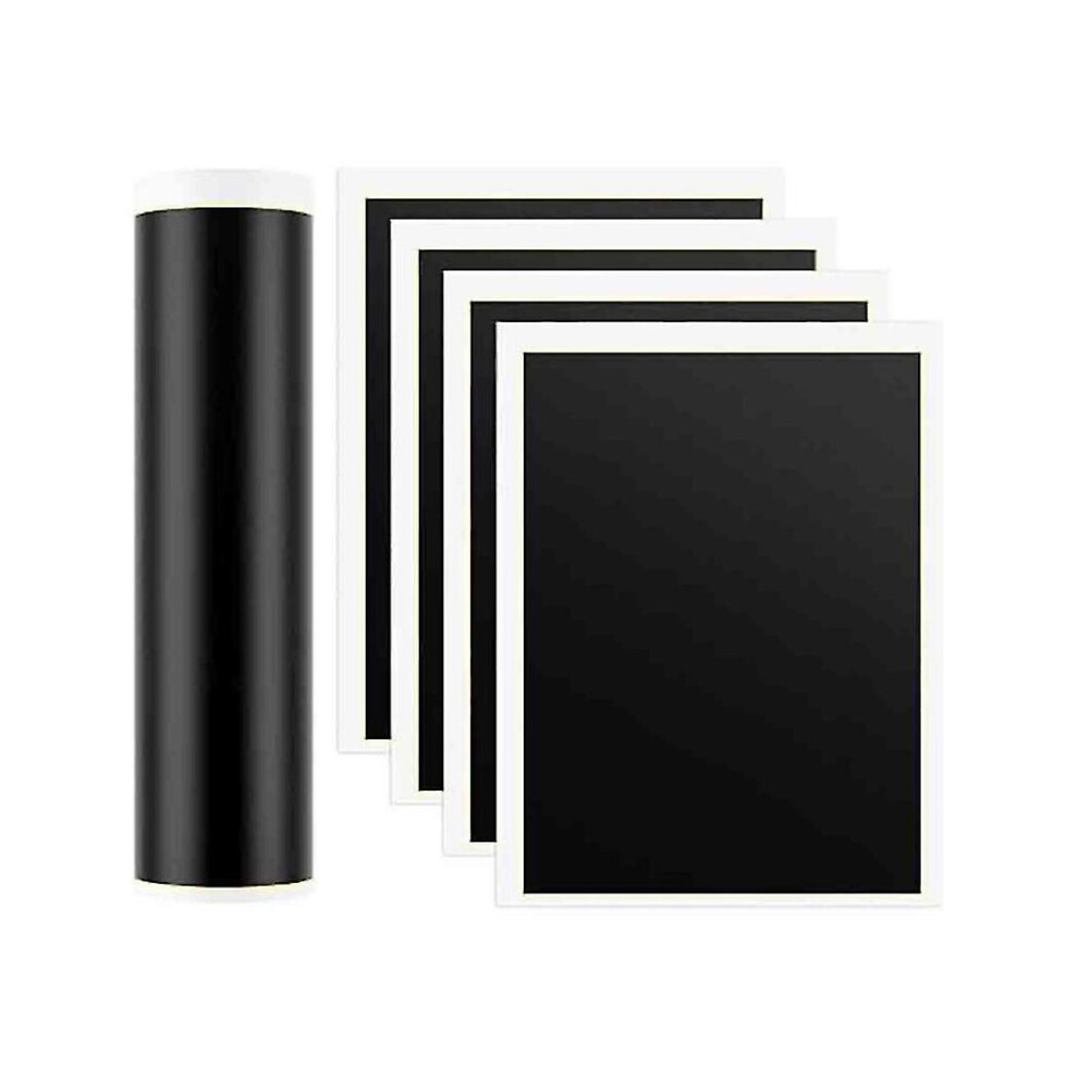 4 Pcs Black Laser Engraving Marking Paper, 39x27cm Laser Color Engraving Paper For Metal, Glass, Ceramics
