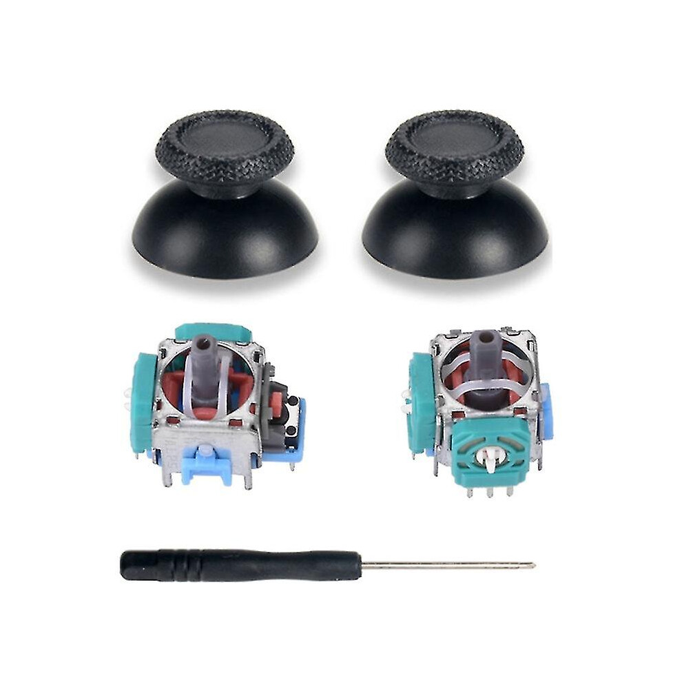5-in-1 Right Left Analog 3d Joystick Thumb Stick Repair Sensor Module Part With  Rocker Cap Screwdriver For Ps5 Game Controller