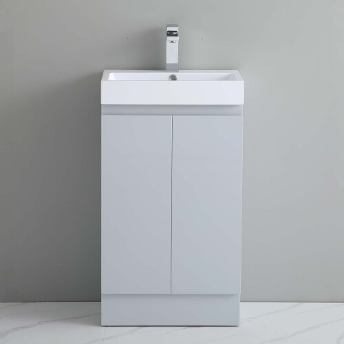 490mm Bathroom Vanity Unit Basin Sink 100% Waterproof Storage Cabinet