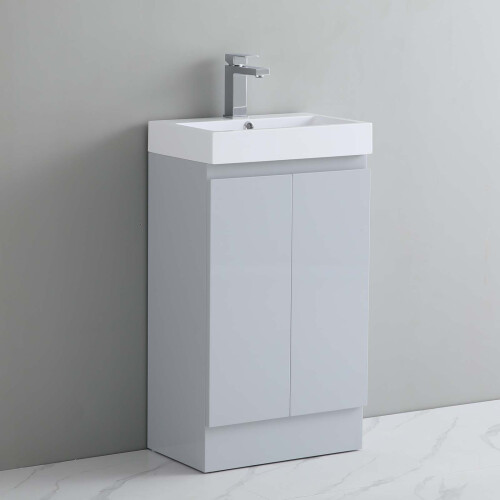 490mm Bathroom Vanity Unit Basin Sink 100% Waterproof Storage Cabinet 1