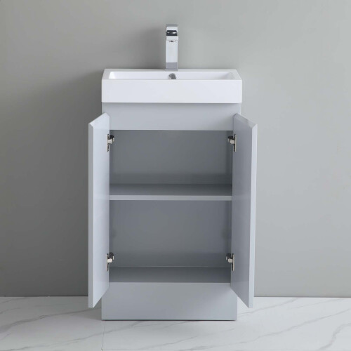 490mm Bathroom Vanity Unit Basin Sink 100% Waterproof Storage Cabinet 2
