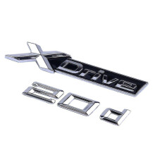 Chrome/black Bmw Xdrive 20d Jd Boot Badge Emblem For X3 X5 Z4 Series 95mm X 15mm