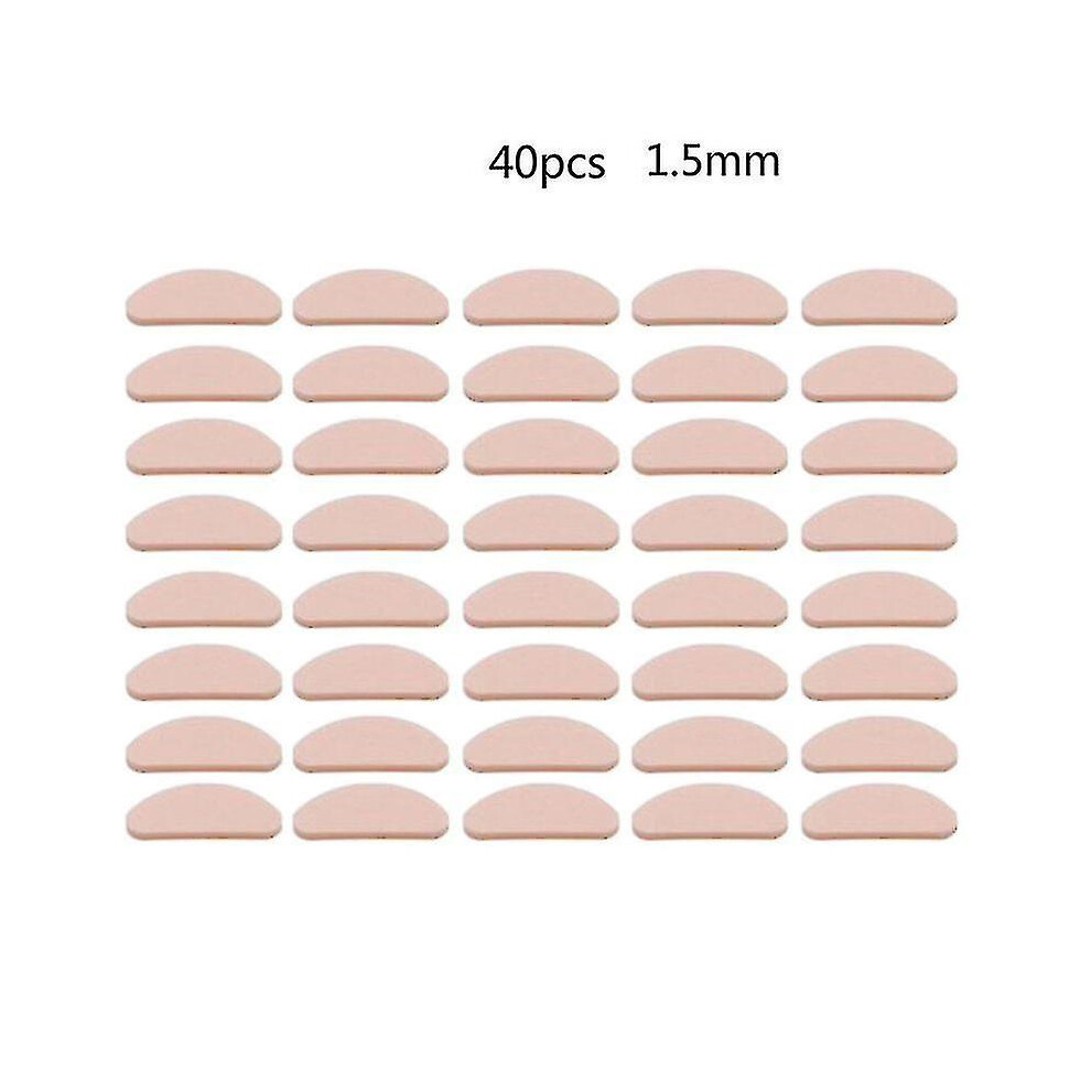 (Skin color Dshaped 1.5mm) 40pcs Soft Foam Nose Pads Self Adhesive Eyeglass Eva Nose Pads Anti-slip Glasses No Makeup Nose Pads Eyeglasses Nosepads