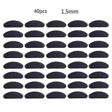 (Black Dshaped 1.5mm) 40pcs Soft Foam Nose Pads Self Adhesive Eyeglass Eva Nose Pads Anti-slip Glasses No Makeup Nose Pads Eyeglasses Nosepads