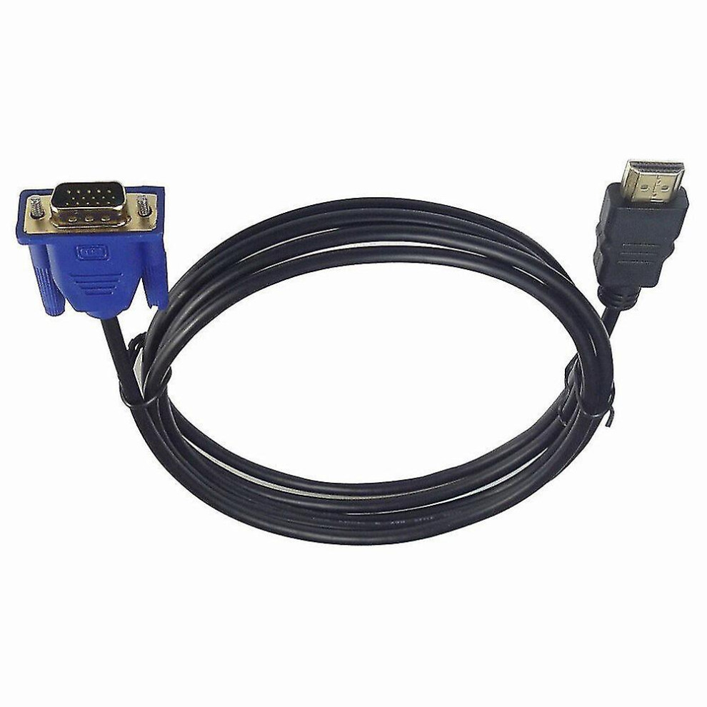 10m Hdmi Cable Hdmi To Vga 1080p Hd With Audio Adapter Cable Hdmi To Vga Cable Csize: Black