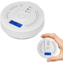 Carbon Monoxide Detector with LED Display Test Button Carbon Monoxide Alarm EN50291