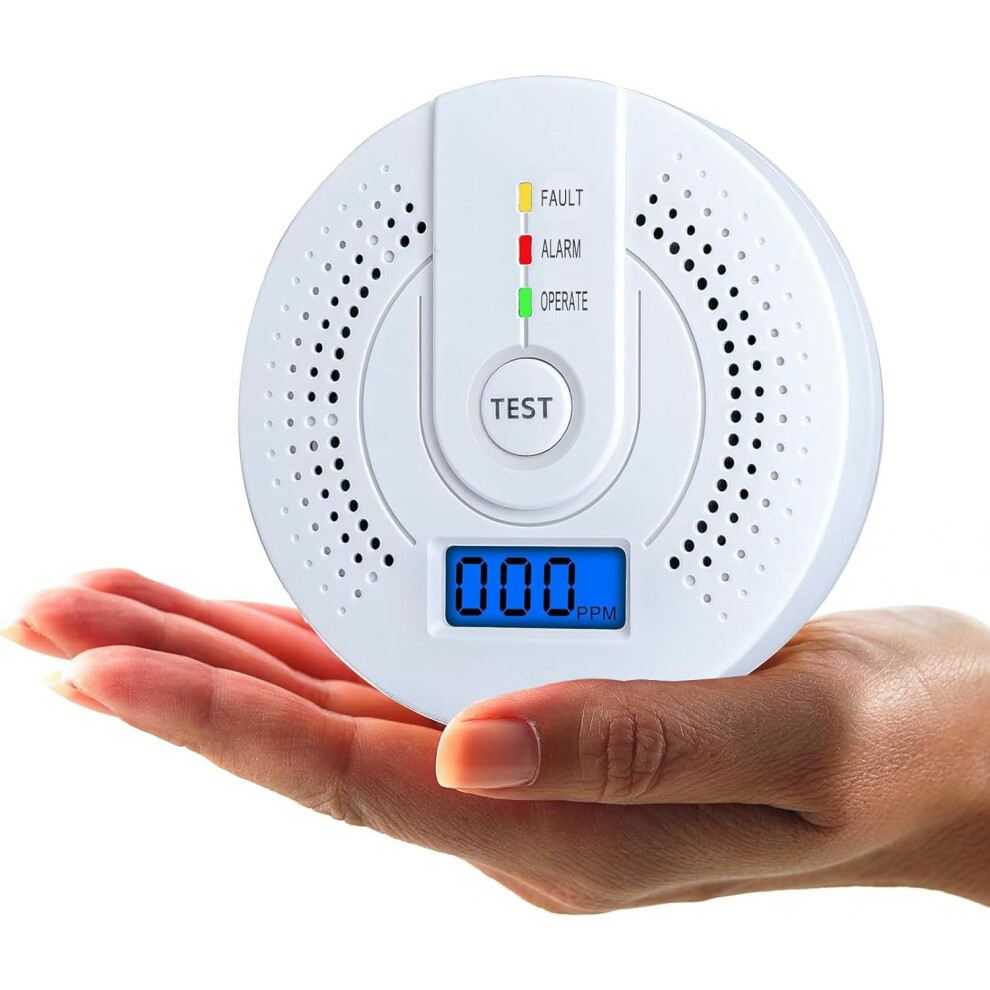 (1PCS) Carbon Monoxide Detector CO Alarm Detector Monitor for Home Safety