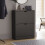 Vida Designs (Black) 2 Drawer Shoe Cabinet Hall Storage (FSC 100%) 1