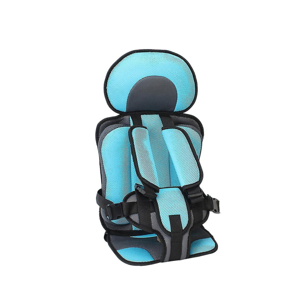 (Blue - S) Auto Child Safety Seat Simple Car Portable Seat Belt, 0  12 Years Old Kids Car Seatbelt Protector Fo
