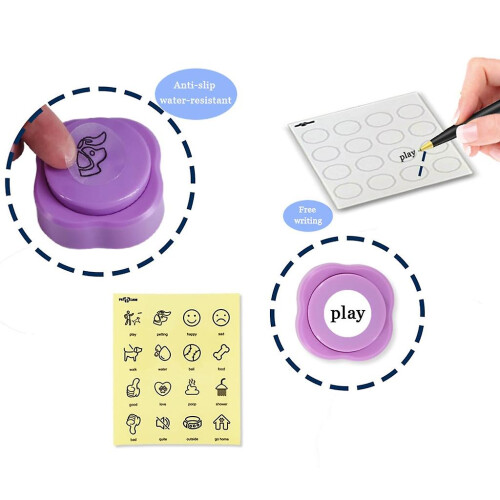 4 Piece Set Recordable Button For Dogs Talking Training Buzzers Dog Button 2