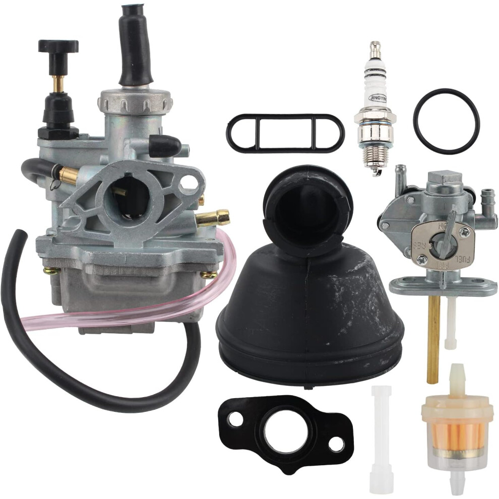 Lt80 Carburetor For Suzuki Lt80 Quadsport Atv 1987-2006 13200-40B00, 13200-40B10, Replace For Kawasaki Ksf80 Kfx80 2003-2006 15003-S005 With Spark 6935462213429
