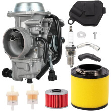 TRX300 Carburetor - Perfect Fit for Honda 300 TRX300FW Fourtrax Carb ATV 1988-2000 - All-in-one Kit with Parts Air filter, Oil filter, Spark Plug,