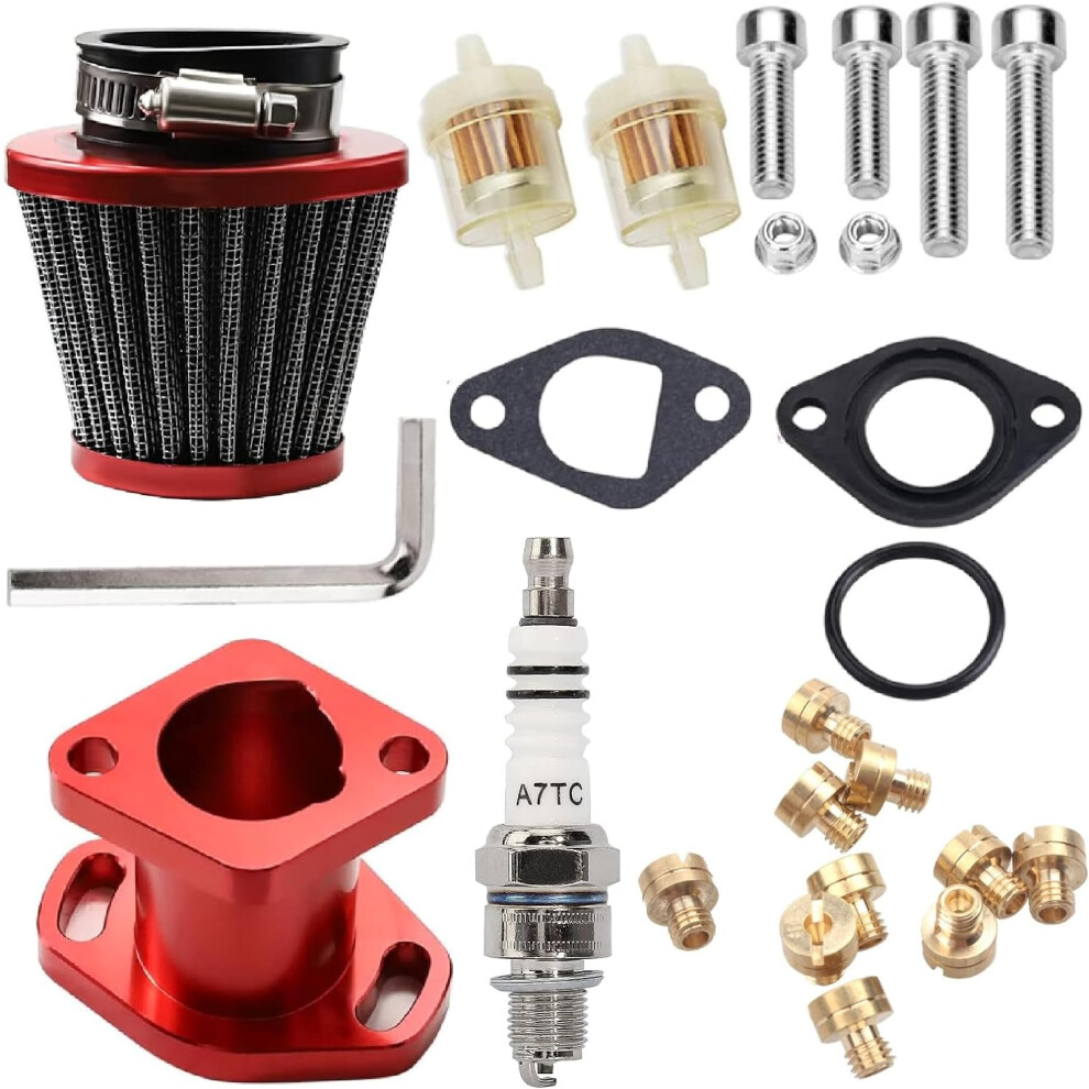 Vm22 Compatible With Mikuni Vm22 212Cc Air Filter Kit For Freight Predator Gx200 6.5Hp Engine 196Cc Ct200u Kt196 Moto Mini Bike Race Go Kart 6.5Hp 6935462214167