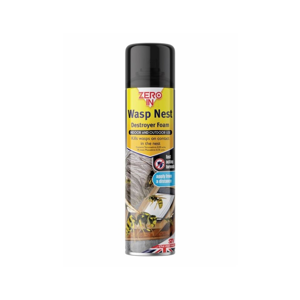 Zero In - Wasp Nest Killer Foam - 300ml Aerosol