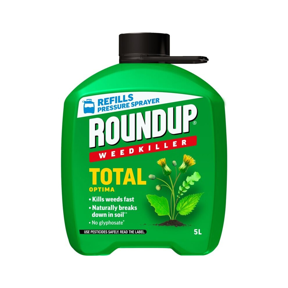 Roundup - Total Optima Weedkiller Refill - 5L