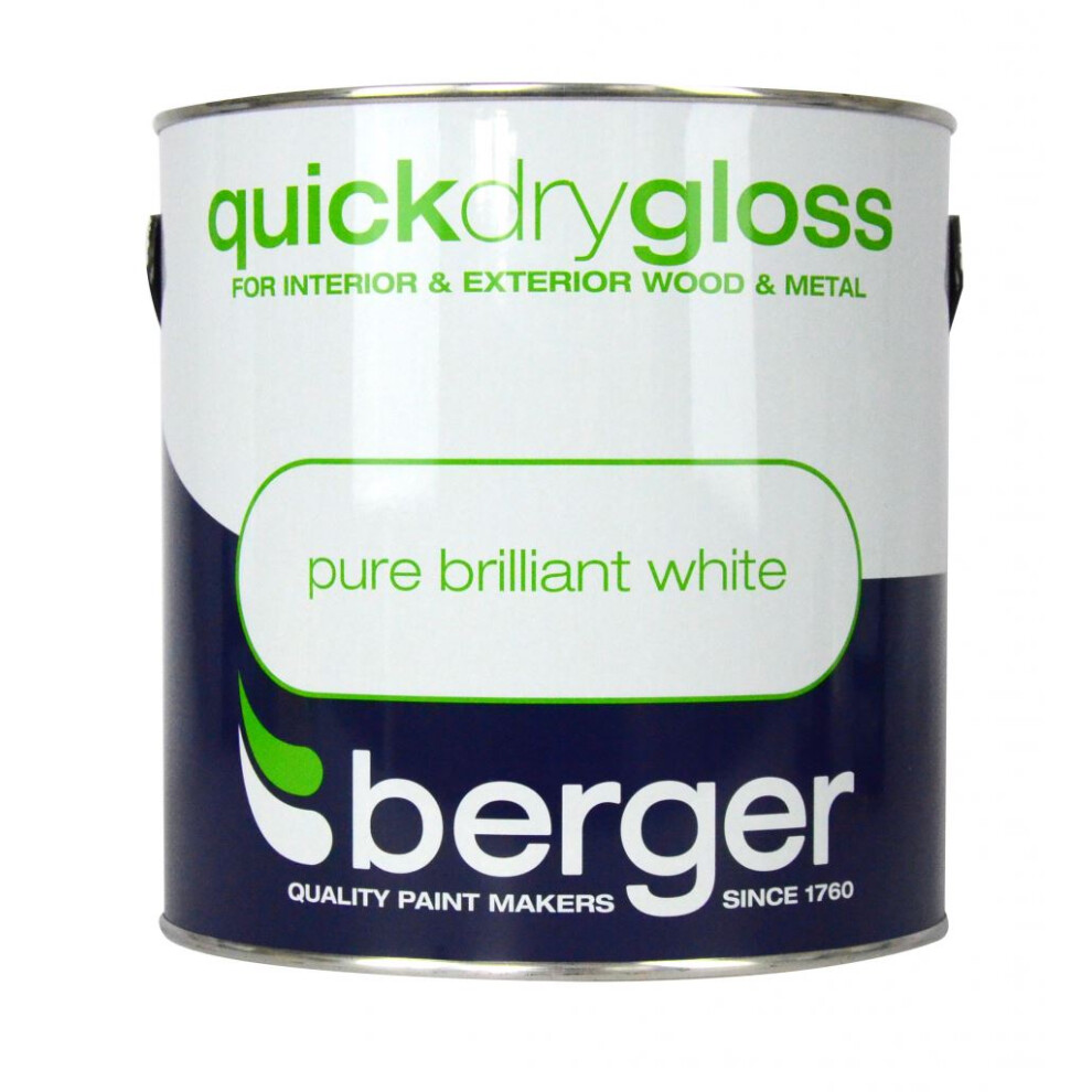 Berger - Quick Dry Gloss 2.5L - Brilliant White