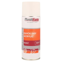 PlastiKote - Quick Dry Acrylic Spray 400ml - White Matt