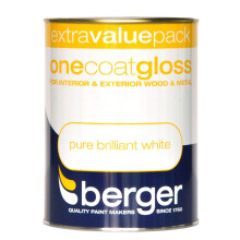 Berger - One Coat Gloss 1.25L - Pure Brilliant White