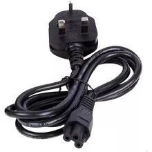 Mains C5 Clover Cable Cloverleaf Power Cable With UK Plug For Laptop Length: 2M