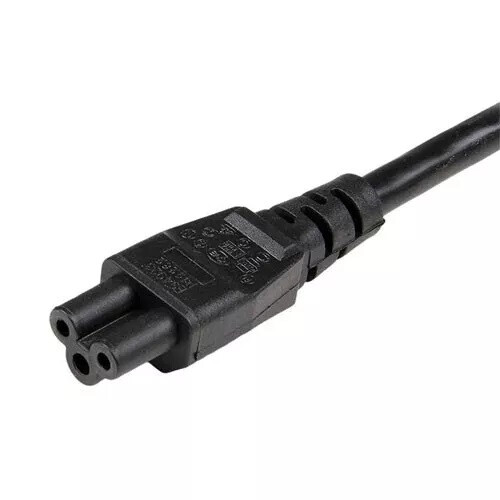 Mains C5 Clover Cable Cloverleaf Power Cable With UK Plug For Laptop Length: 2M 2
