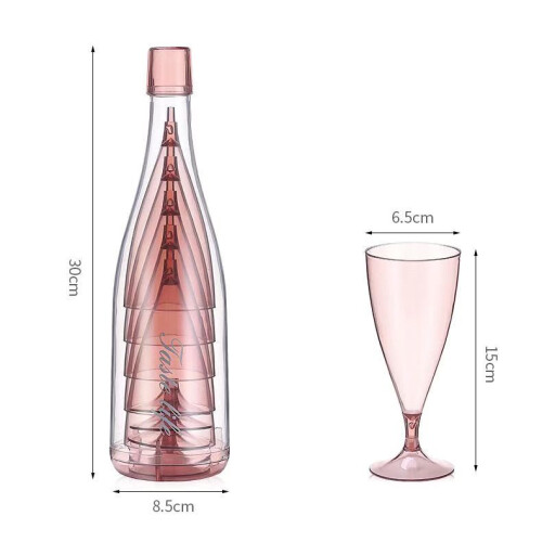 5Pcs Red Wine Cup Set - Blue 1