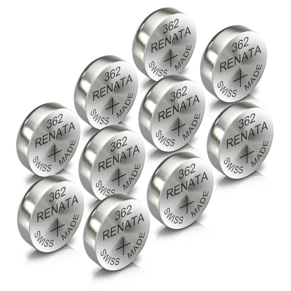 (362) Renata  Watch Battery Pack of 10