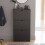 Vida Designs (Black) 3 Drawer Shoe Cabinet Hall Storage (FSC 100%) 4