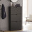 Vida Designs (Black) 3 Drawer Shoe Cabinet Hall Storage (FSC 100%) 2