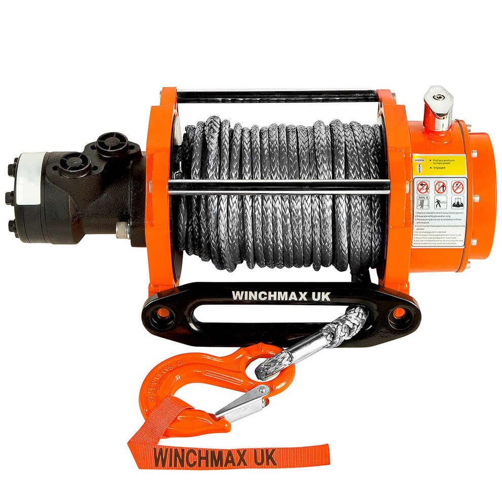 20,000lb Hydraulic Winch. 25m x 13mm Dyneema Rope.