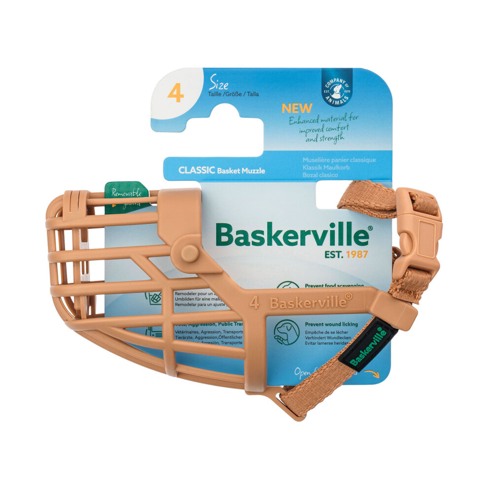 Baskerville Classic Basket Muzzle Comfortable Increased Durability 4