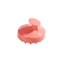 (pink) Natural Wheat Scalp Massaging Shampoo Brush Hair Growth Scalp Massage Scalp