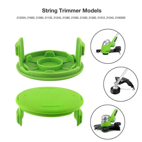 3pack Spools Cap Compatible Greenworks 21332 21342 24 Volt 40v Weed Eater 2