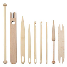 9 Pieces Hand Weaving Loom Sticks Complete Weaving Stick For Diy Yarn Crafts