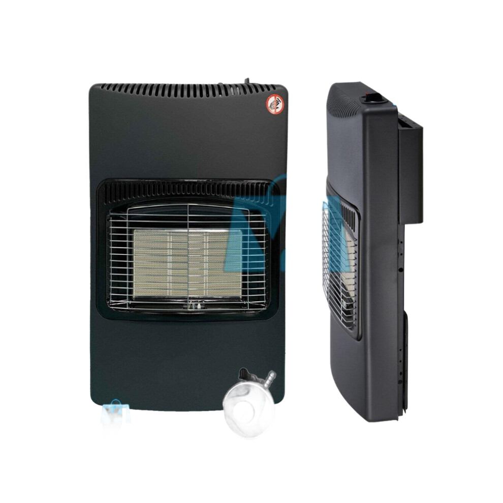 4.2kW Folding Portable Gas Cabinet Heater Calor Butane Fire With Regulator & Hose