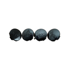 Set of 4 JEEP Black alloy wheel caps 63mm