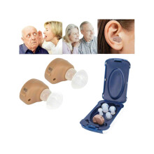 2X Invisible Ear Hearing Aids Set - Sound Voice Enhancer Amplifier, Ultra-Light 