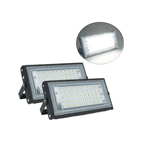 2x LED Floodlight 50W αδιάβροχο υπαίθριο φως ασφαλείας φώτα κήπου φως