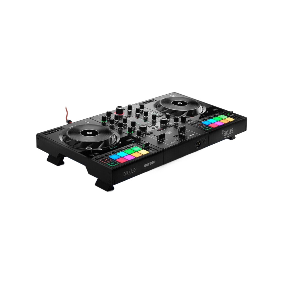 Hercules DJControl Inpulse 500 USB DJ Controller Live Mixer with Jog Wheels, Crossfader, Loop, Hot Cue, Music Assistant and Serato Lite