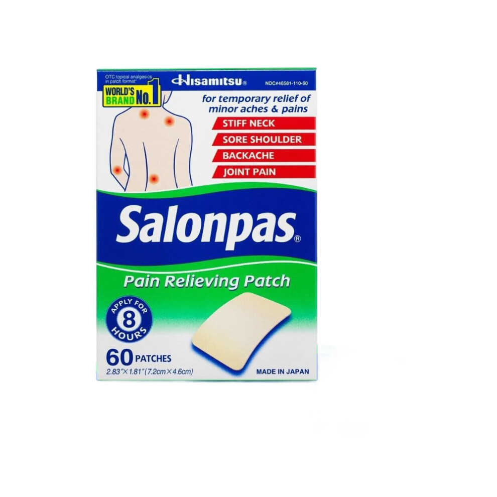 Salonpas Hisamitsu Pain Relieving Patch, 60 ct