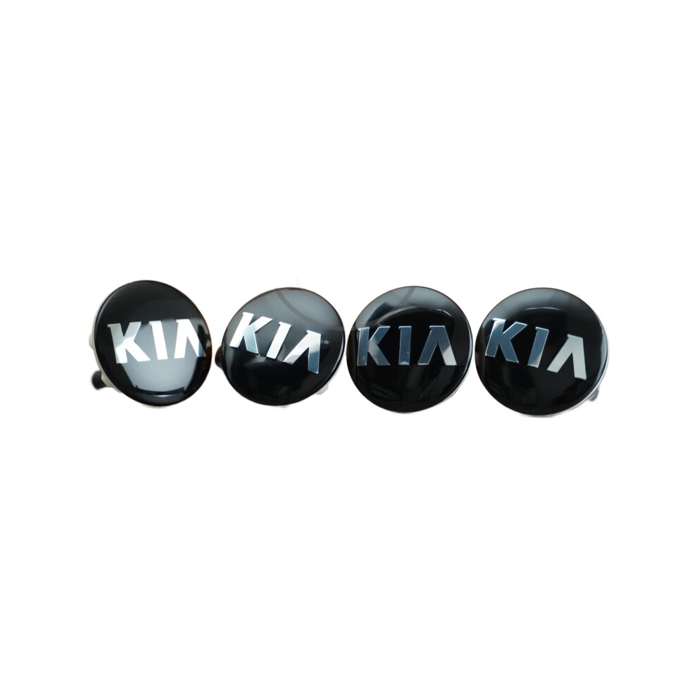 Set of 4 Black KIA alloy wheel caps 59mm-image-OPC-P77ZW6J-NEW