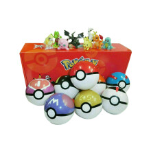 8pcs Pokeball Character Toys Doll Kid Toy Gift