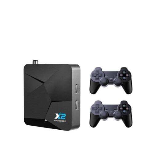 Super Console X2 100000 Game Retro Game Console Suppport Sega Saturn/DC/MAME Kid Gift Smart TV Box with Gamepads