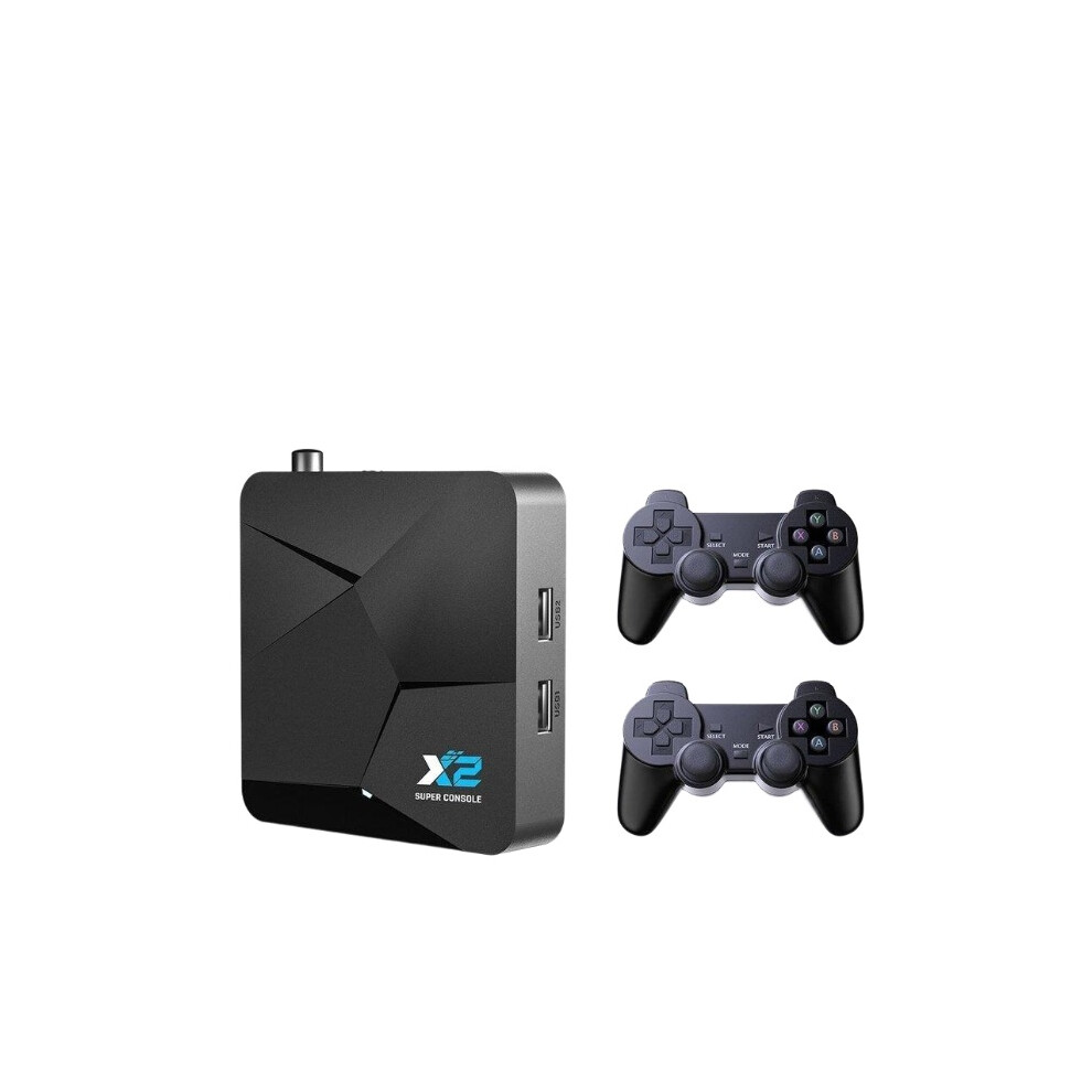 Super Console X2 100000 Game Retro Game Console Suppport Sega Saturn/DC/MAME Kid Gift Smart TV Box with Gamepads