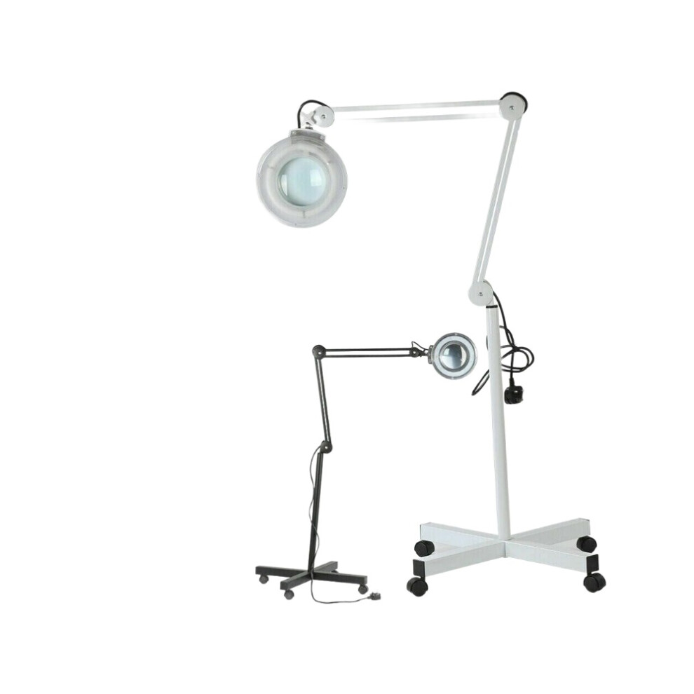 (Black) Clinical Floor Standing Magnifiying Lamp Adjustable Clarity Magnifying Lamp UK