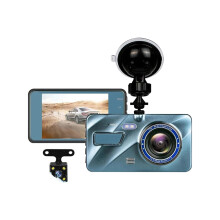 4" Car Camera Recorder Dual Front and Rear 1080P Dash Cam Night Vision