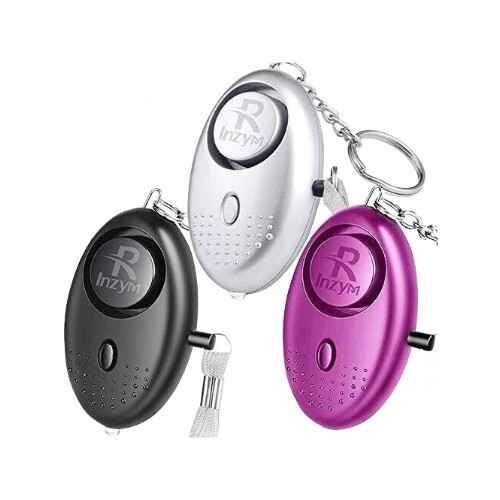 Personal Alarms For Women 3 Pack Reusable Police Approved 140DB LOUD Security Alarms Keychain