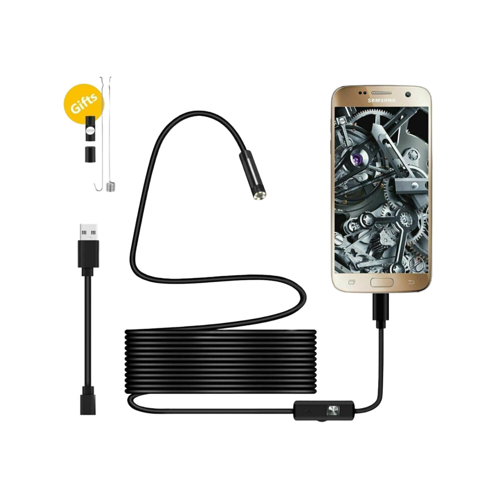 (5 Metre) Waterproof USB Endoscope Borescope Snake Inspection Camera Android Mobile Phone