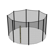 (14FT(427cm) - 8 poles NET) Greenbay 6ft 8ft 10ft 12ft 13ft 14ft Premium Replacement Safety Enclosure Net Netting (Net Only, Poles Not Included) | 4mmx4mm UV resistant