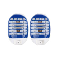 2-Pack Plug-in Electric Mosquito Killer Zapper Lamp - UV Light Bug Trap, Chemical-Free Indoor Insect Catcher